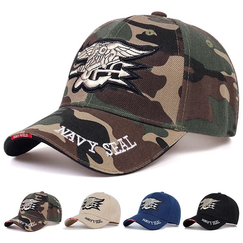 Unisex Seal Assault Team Embroidery Baseball Caps Spring and Autumn Outdoor Adjustable Casual Hats Sunscreen Hat