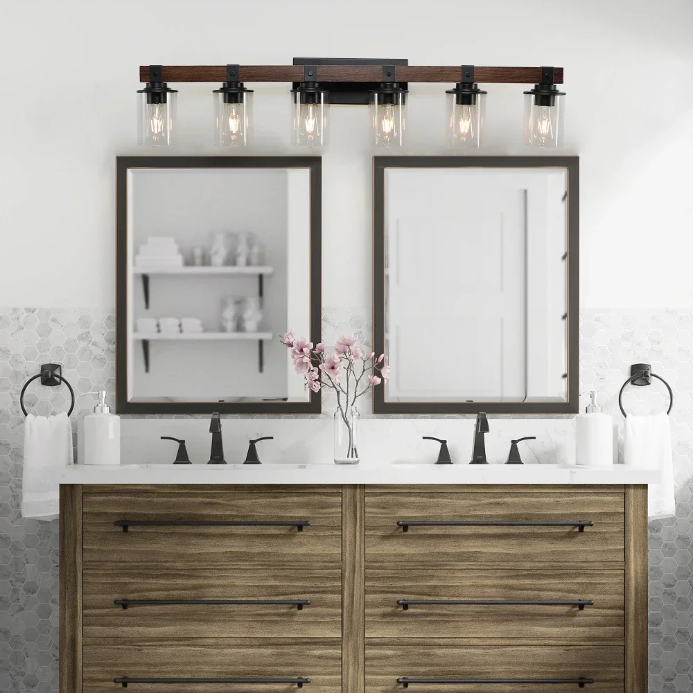 Luci da parete Lightess 6Light bagno Vanity Light per applique da parete a specchio illuminazione per lampadine da corridoio non inclusa luce da cucina