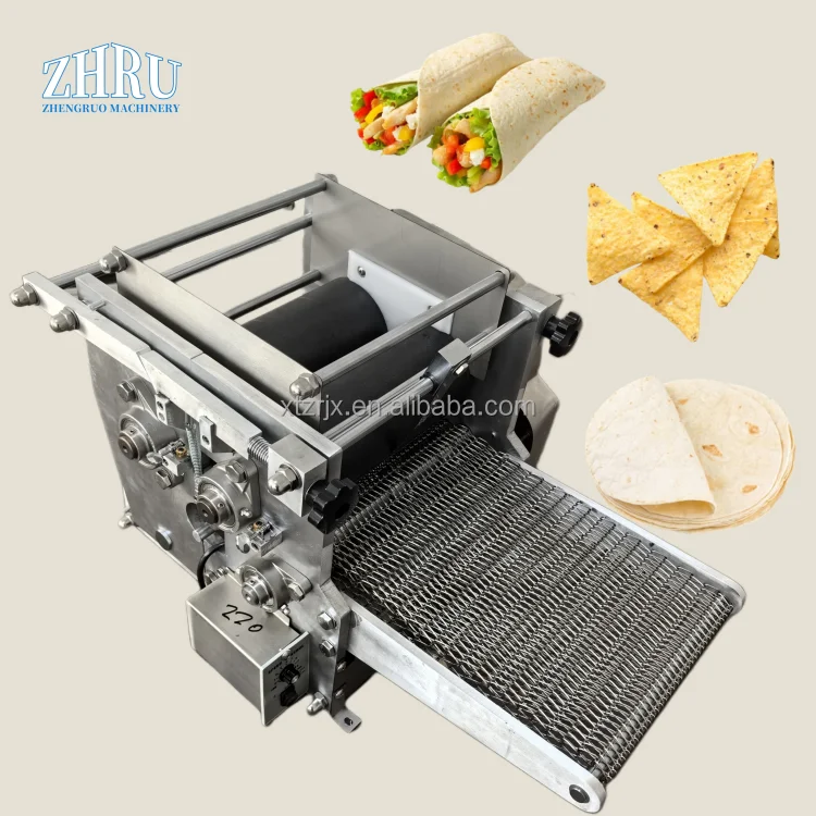 Full Automatic Industrial Flour Corn Mexican Tortilla Machine Taco Roti Maker Press Bread Grain Product Tortilla Making Machines