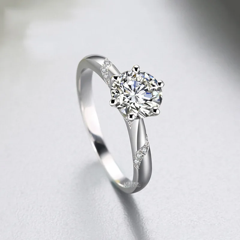S925 Sterling Silver Ring Plated Pt950 Platinum Mozzarella Diamonds Classic Micro Inlaid Eight Hearts Eight Arrows