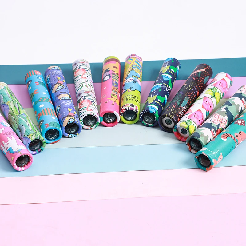 Cute Cartoon Magic Kaleidoscope Toy Portable Rotating Kaleidoscope Classic Science Experiment Educational Toys For Kid Gifts