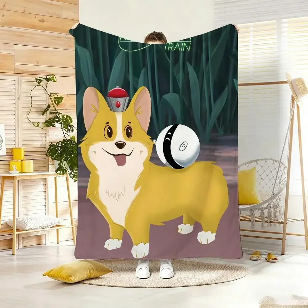 Anime I-Infinity TrainS Throw Lightweight 240g Flannel Blanket Soft Skin-friendly for Summer Cooling