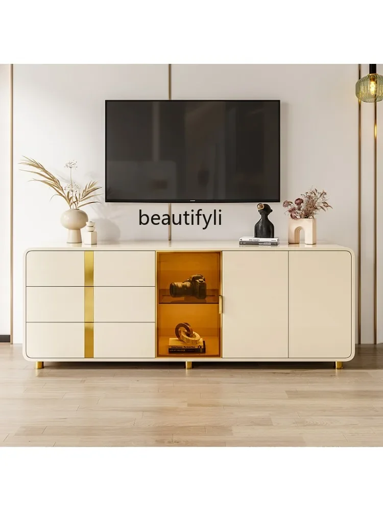 S Light Luxury Bedroom Modern Minimalist 1.6 M High Paint Floor Cabinet Room Master Bedroom TV Stand