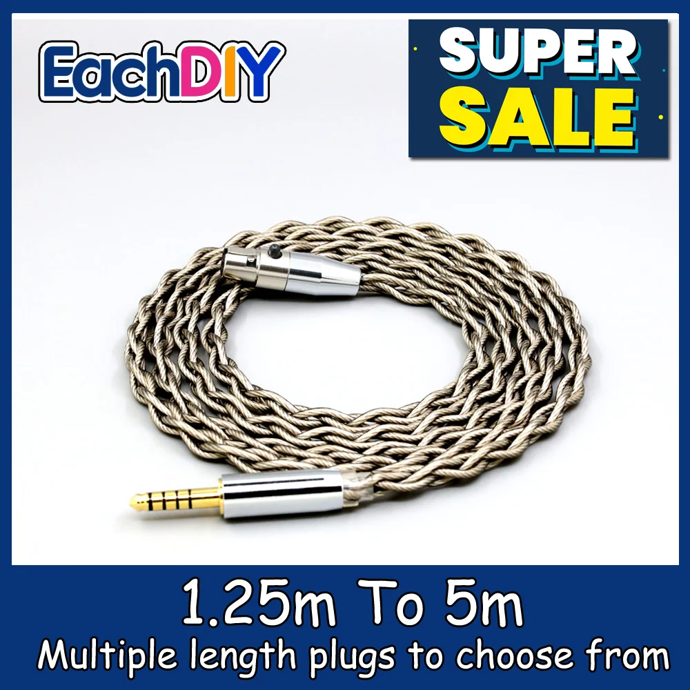 99% Pure Silver + Graphene Shield Earphone Cable For Beyerdynamic DT1770 DT1990 PRO AKG K181 pro 2015 M220 LN007959