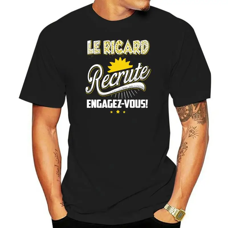 Men T Shirt Le Ricard RECRUTE ENGAGEZ-VOUS Women T-Shirt