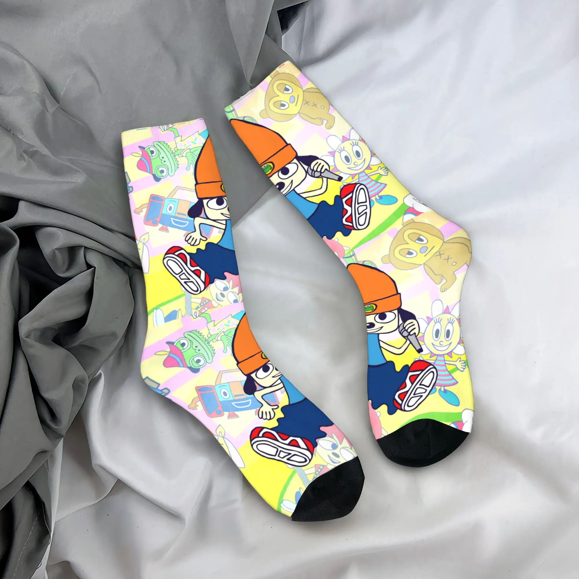 

Parappas The Rappers Socks Anti Bacterial Stockings Couple Soft Outdoor Sports Socks Spring Harajuku Printed Socks