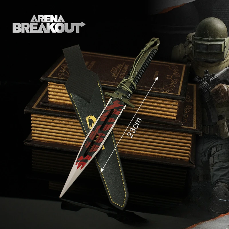 23 centimetri Arena Breakout Weapos Spada Vittoria Saber Gioco Periferico Modello In Metallo Collezione Ornamenti Artigianato Ragazzo Regalo Di Compleanno Giocattoli