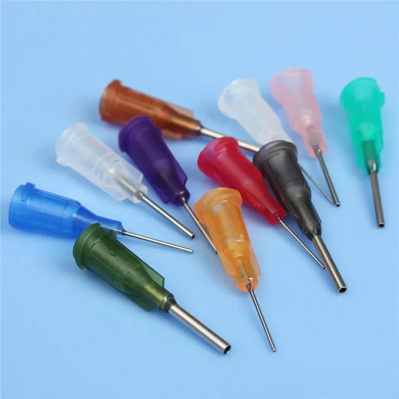 Frasco dispensador de cola de 30ml/50ml - Polietileno transparente com 11 agulhas para resina e pasta de solda