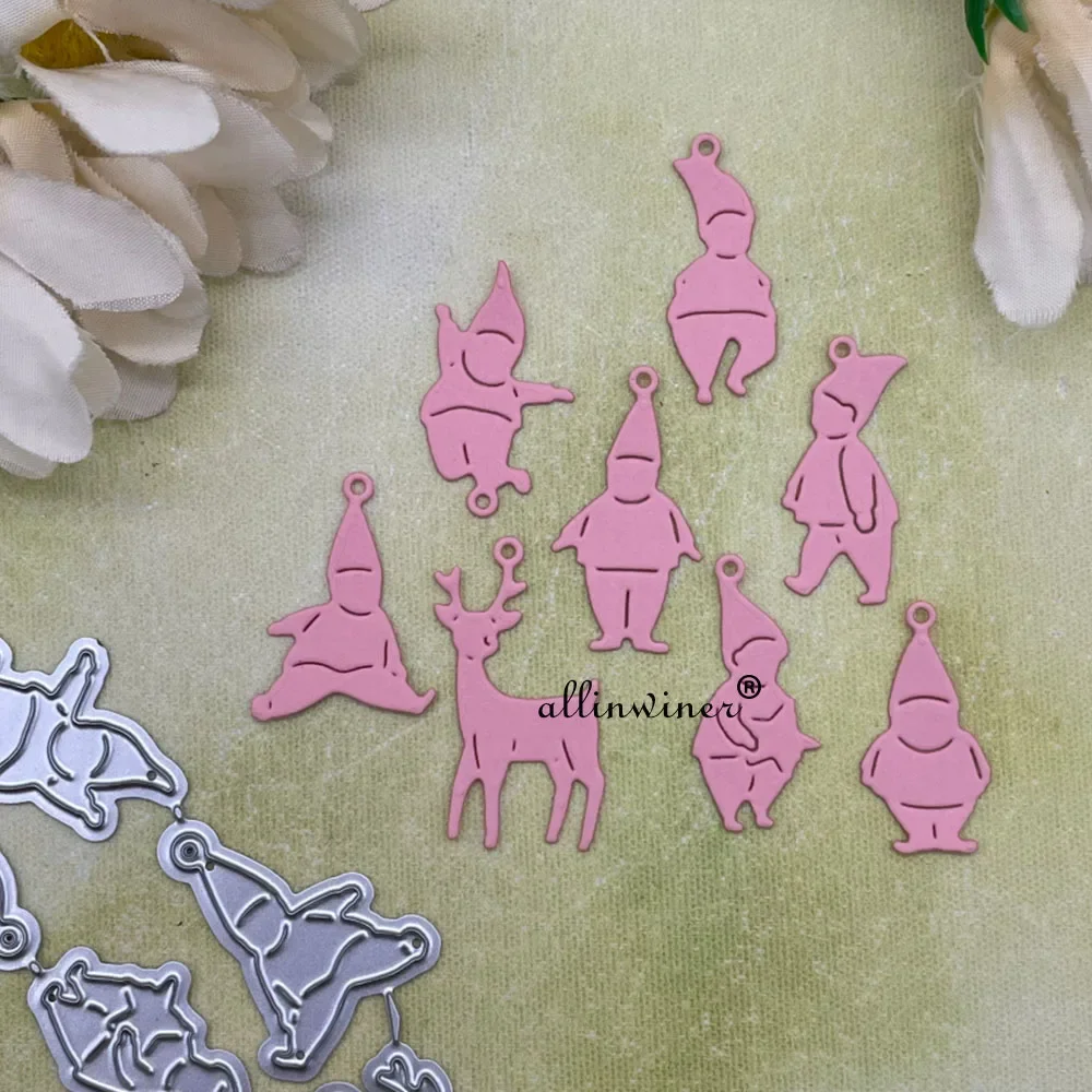New Pendant Dwarf decoration DIY Craft Metal Cutting Die Scrapbook Embossed Paper Card Album Craft Template Stencil Dies