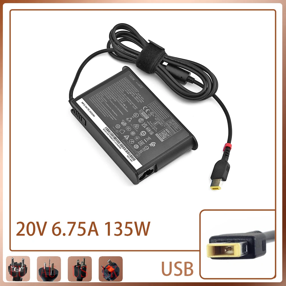 Imagem -01 - Laptop Adaptador 135w 20v 6.75a Usb c Carregador Notebook para Lenovo T440p Y5070 R720 Y700 T540p P51 P52 s5 Adl135nlc3a Fonte de Alimentação laptop adaptador 135w 20v 675a usb c carregador notebook para lenovo t440p y5070 r720 y700 t540p p51 p52 s5 adl135nlc3a fonte de alimentacao 01