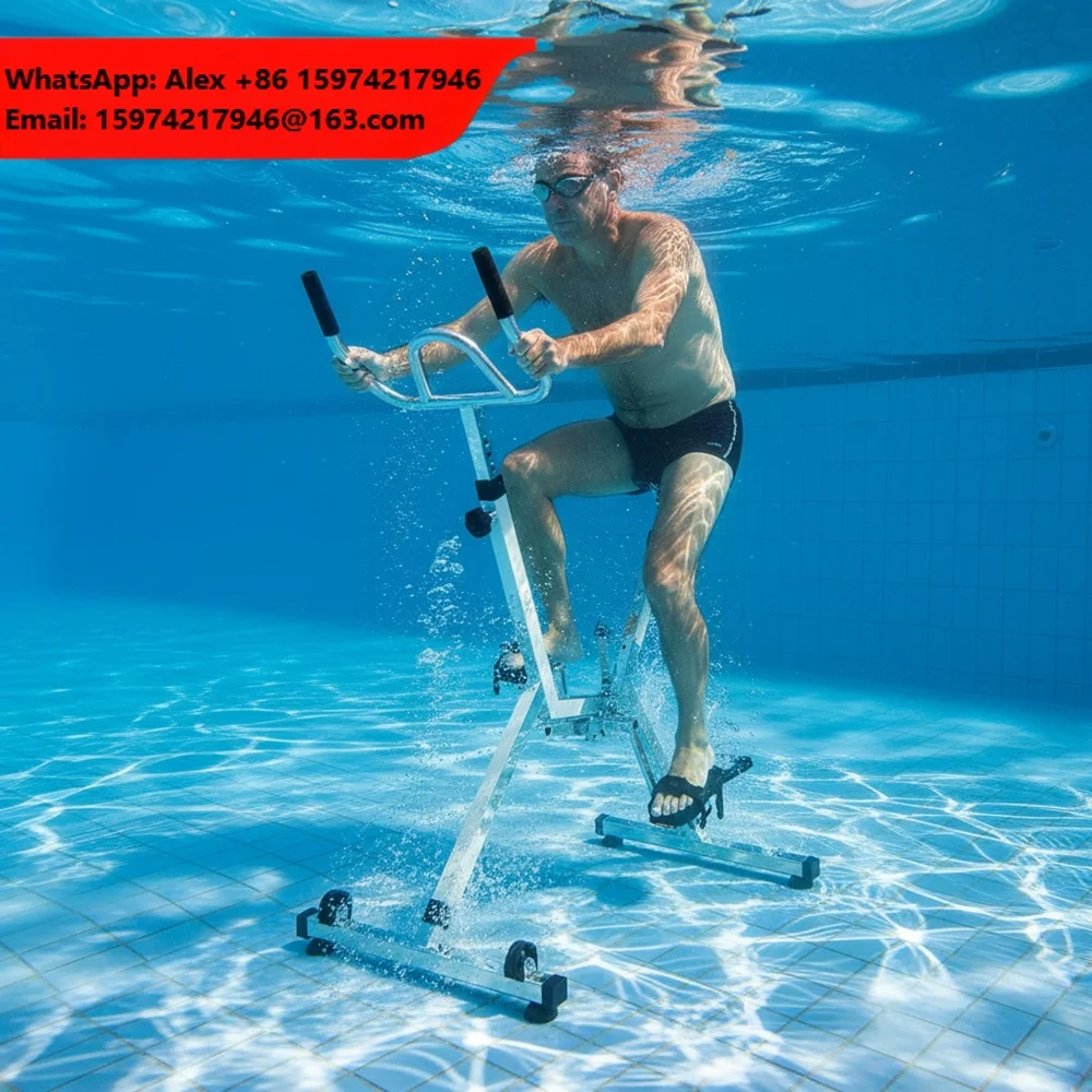Commercial Aqua Bike 316L Stainless Steel Water Exercise Bike Aquatic Exercise Bike For Home Pool Gym And Rehabilitation