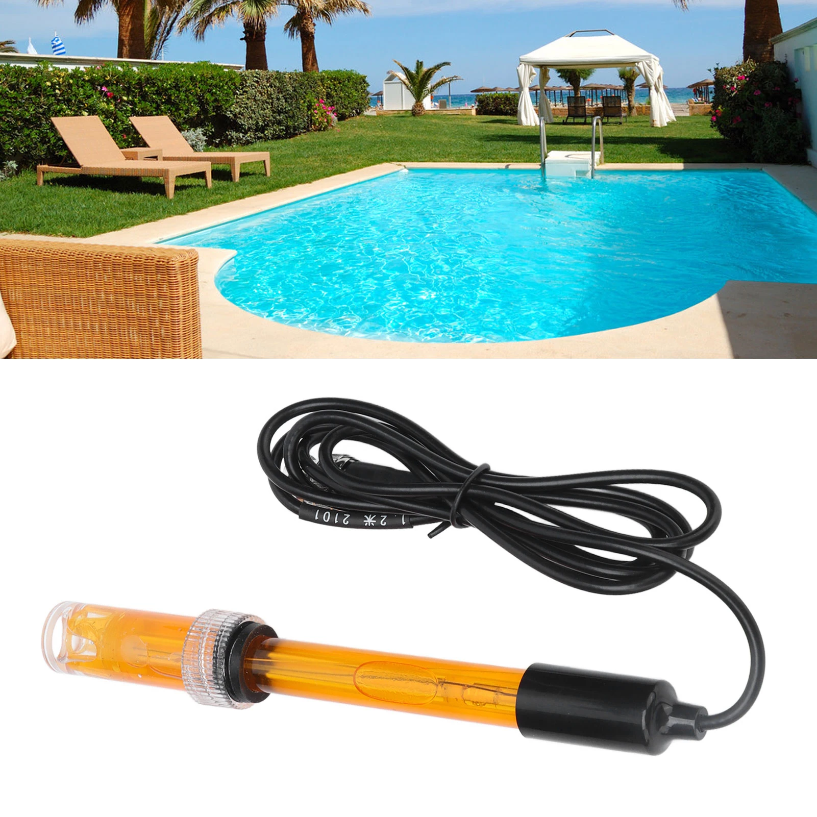 ORP Electrode 0~±1999mV ORP Tester Meter Probe Oxidation Reduction Potential Test High Accurate for Aquariums for Hydroponics