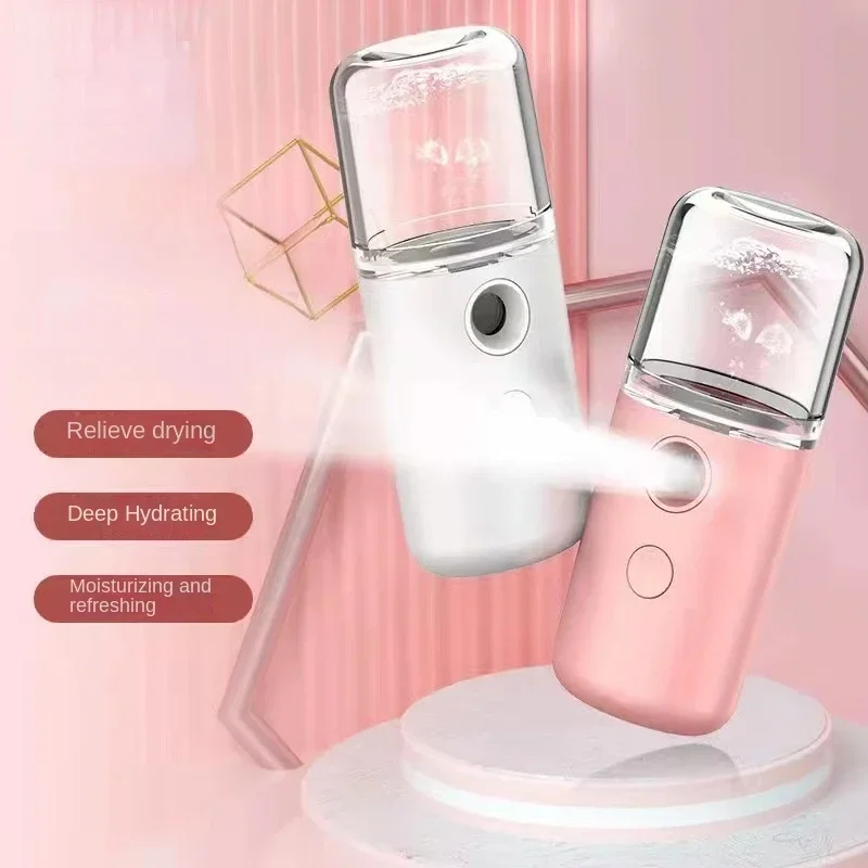 USB Portable 30ml Mini Nano Mist Sprayer Face Spray Facial Steamer Moisturizing Air Humidifier Skin Care Beauty Instruments