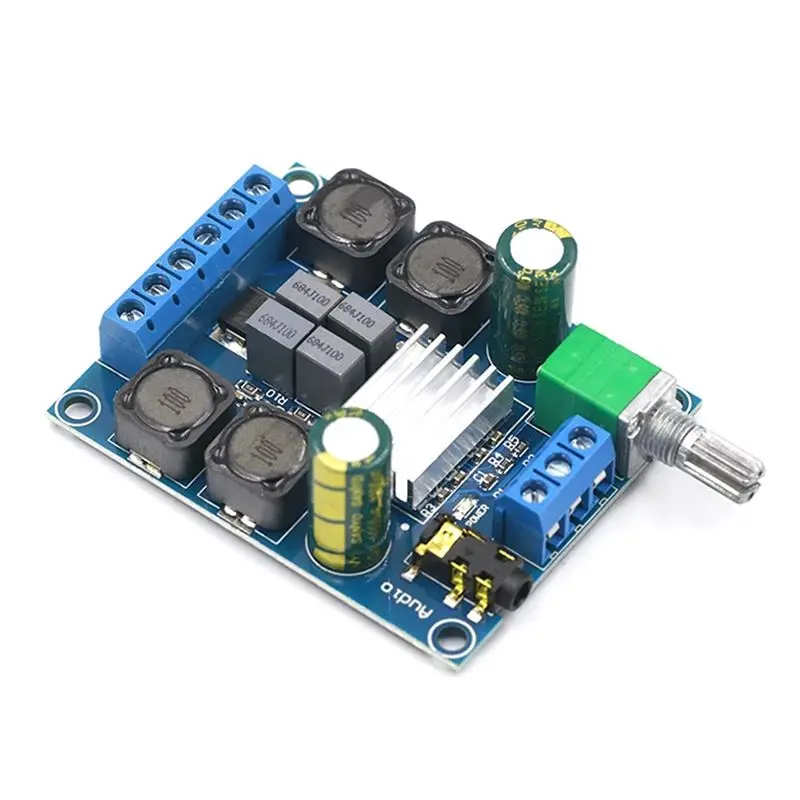 【A89Z】 XY-502 Digital Power Amplifier 2-Channel Stereo High-Power 2X50W