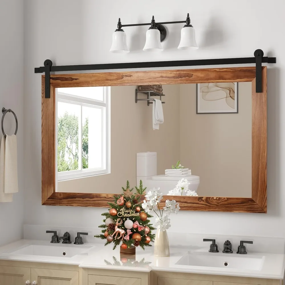 Farmhouse Barn Door Mirror - 41