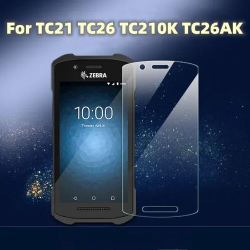 3Pcs Tempered Glass Screen Protector Film for Zebra TC21 TC26 TC210K