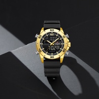 NAVIFORCE Brand  Fashion Quartz Wrist Watch Design Men's Watches Waterproof Soft Silica Strap Chronograph Day Date Reloj Hombre