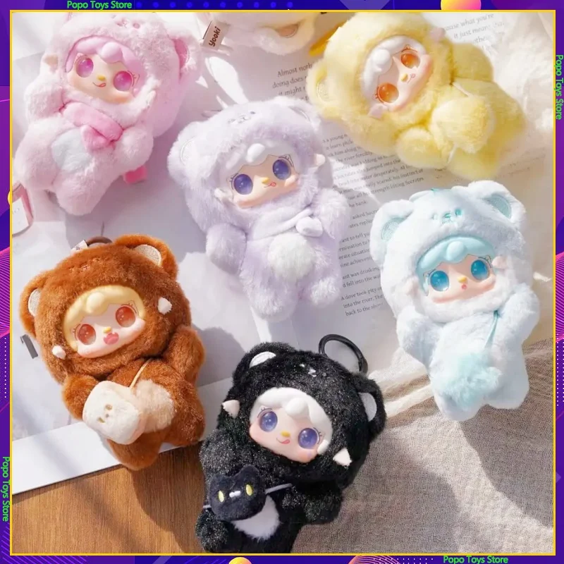 

В наличии Yooki V4 Take A Bite Of Bear Series, плюшевая слепая коробка, милая кукла, модель, трендовая игрушка, загадочная коробка, рюкзак, декор, праздничный подарок