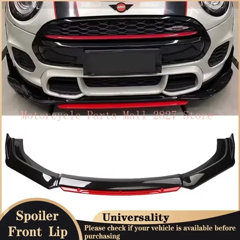 For Mini Cooper R55 R56 F55 F56 Front Bumper Lip Spoiler Splitter Body Kit Tuning Diffuser Universal Front Lip Cars Accessories