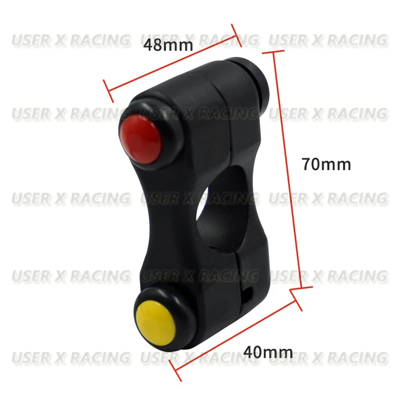 USERX Universal Motorcycle retrofit accessories three button function horn high and low beam light dimmer overtaking switch