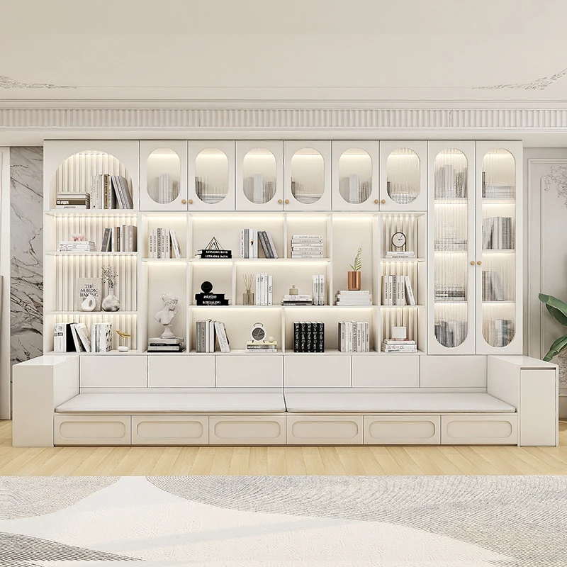 +--Librero Decor Cabinets Storage House Container Organizer Living Room Cabinets Display Bookcase Wood Gabinete Salon Furniture