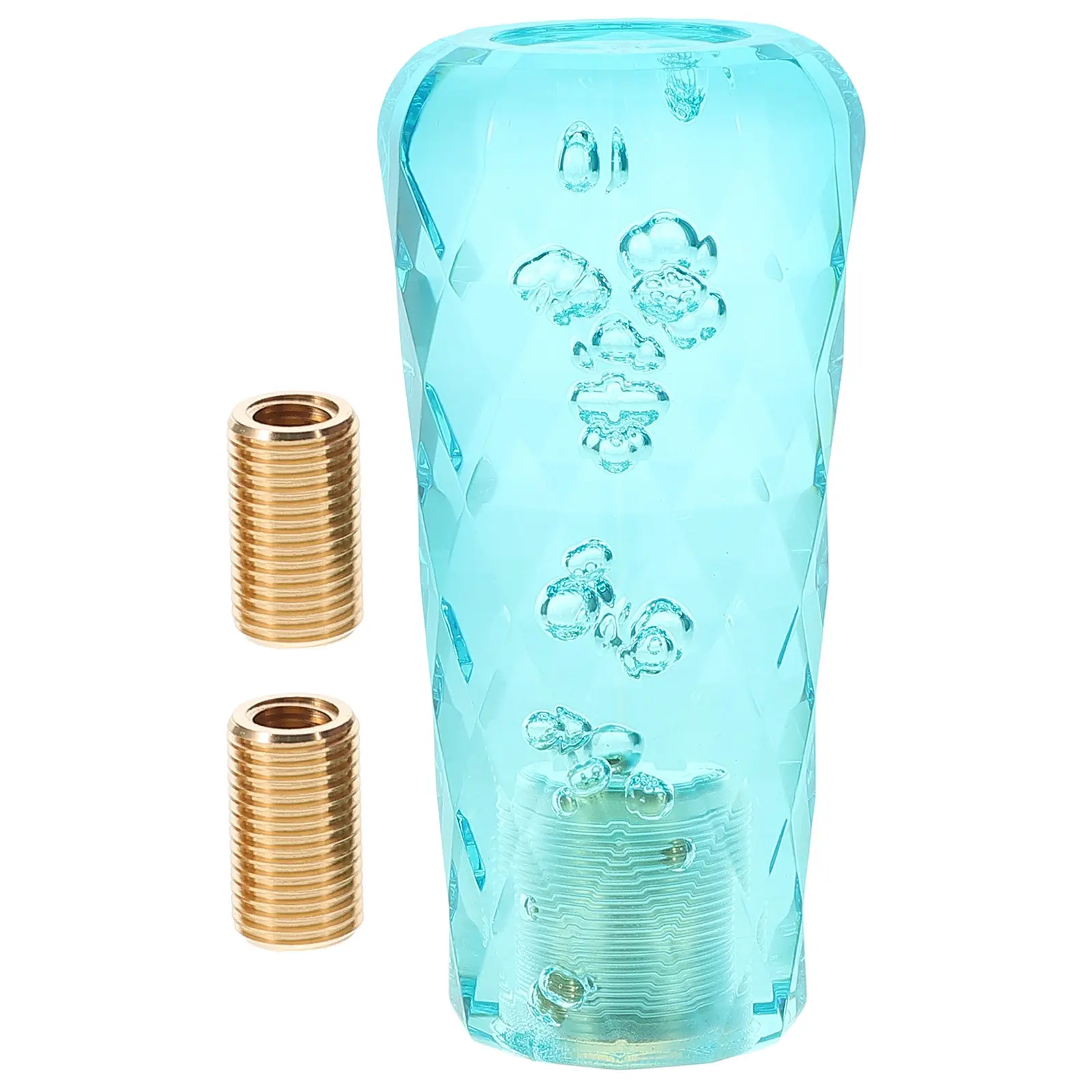 

Universal Crystal Transparent Bubble Shift Knob 10Cm Lightweight Gear Stick Lever for Manual Automatic Transmission Cars Car