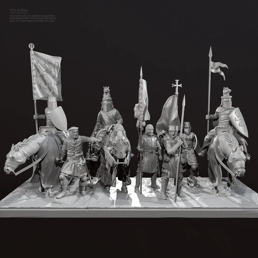 38mm 50mm Resin model kits figure  colorless and self-assembled（3D Printing ) Medieval Soldier TD-6294/3D