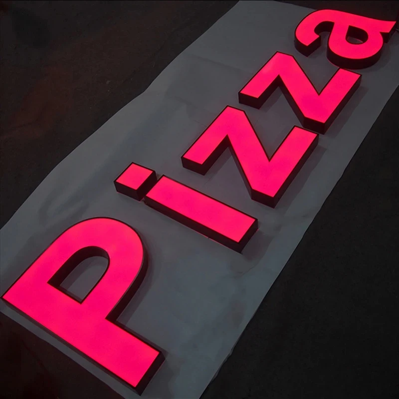 

Custom LED Business Logo Outdoor Waterproof Advertising Light Billboard Stainless Steel Acrylic Plaque 3D Illuminated Signage