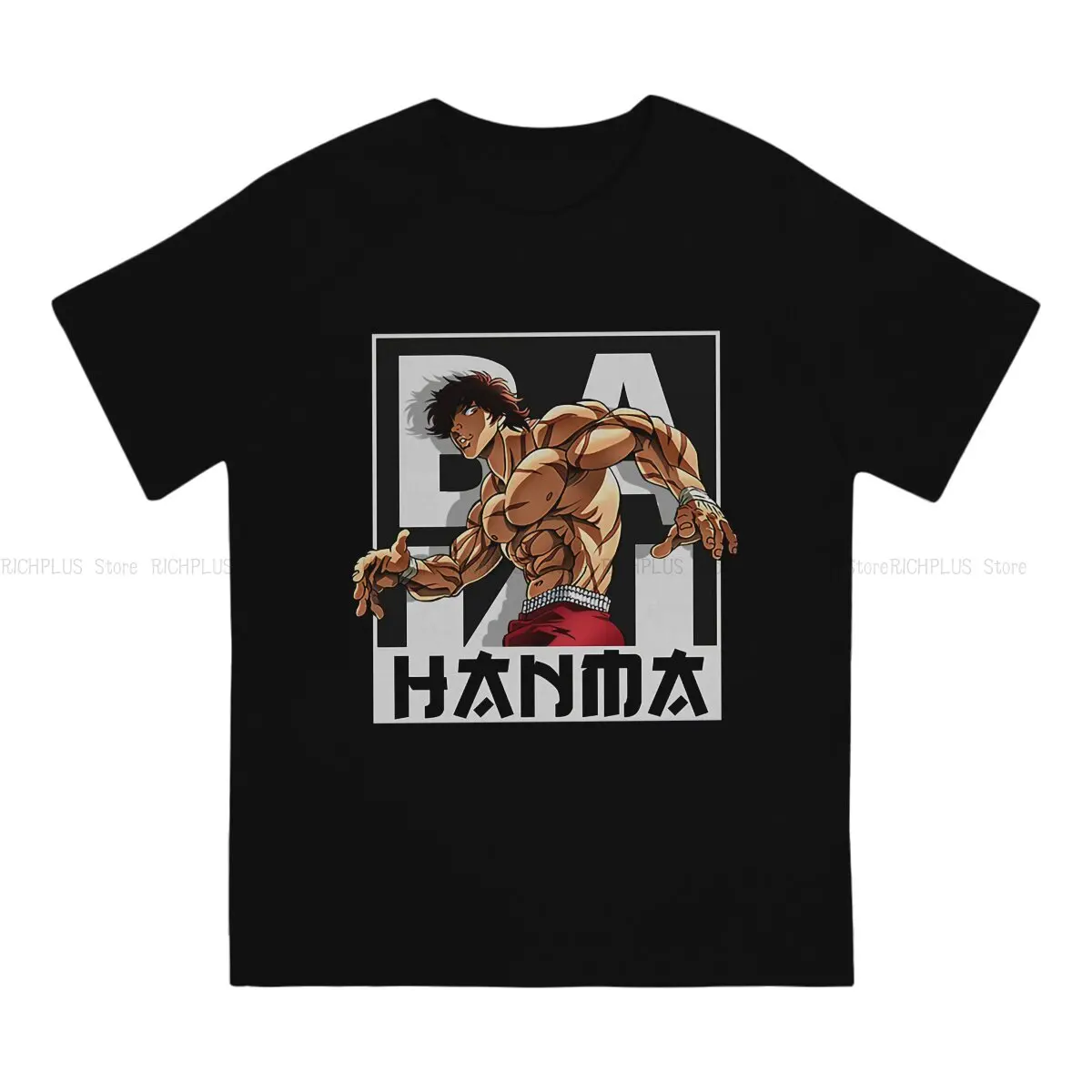 Grappler Baki Hanma Yujiro Dou Manga TShirt Fight Classic T Shirt Leisure Men Clothes Ofertas Big Sale