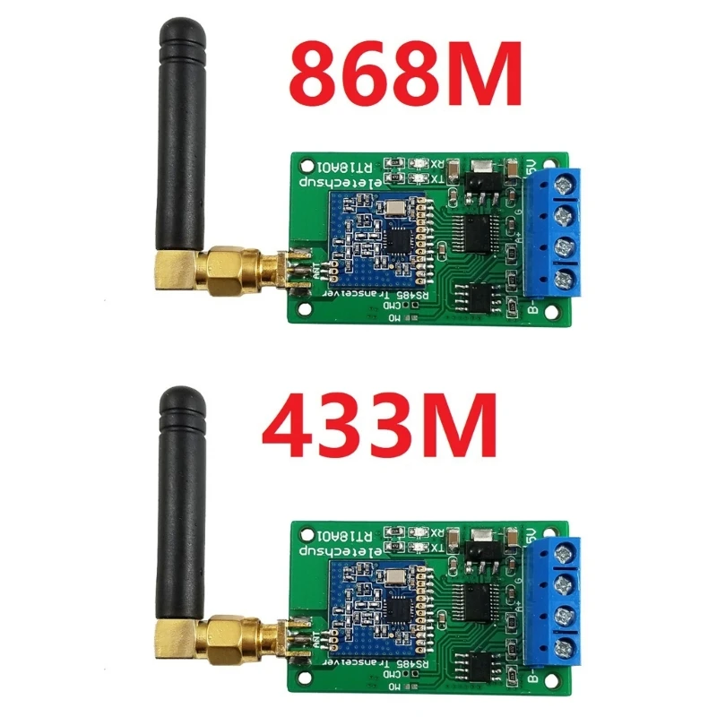 

HighPower RS485 Transceiver Module with 433MHz/868MHz Frequency Long-Distance Transmission and Home Automation Support