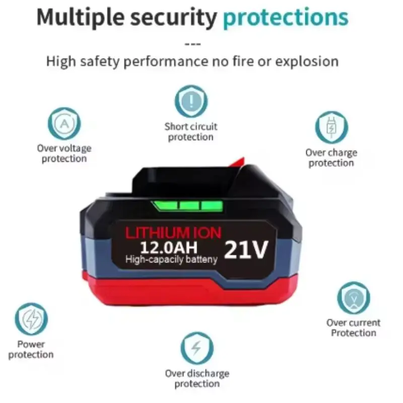 Compatible Replacement Battery For Makita 21V 6.0Ah 9.0Ah 12.0Ah Fit DGA404 DTW700 DHR202 DJV182 DDF487 Power Tools