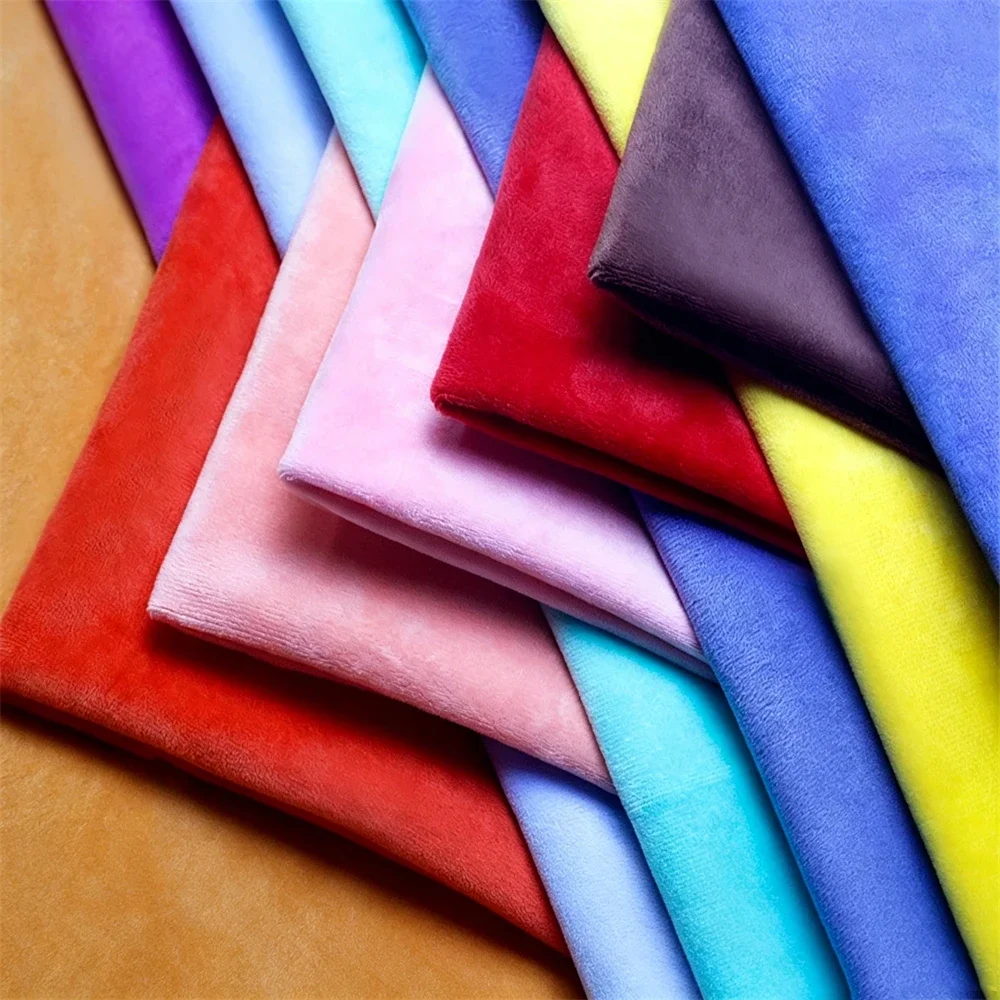 100% Polyester 1mm Minky Plüschstoff für Plüschtiere Kissen Decken Umweltfreundlicher DIY Nähstoff – Detail 5