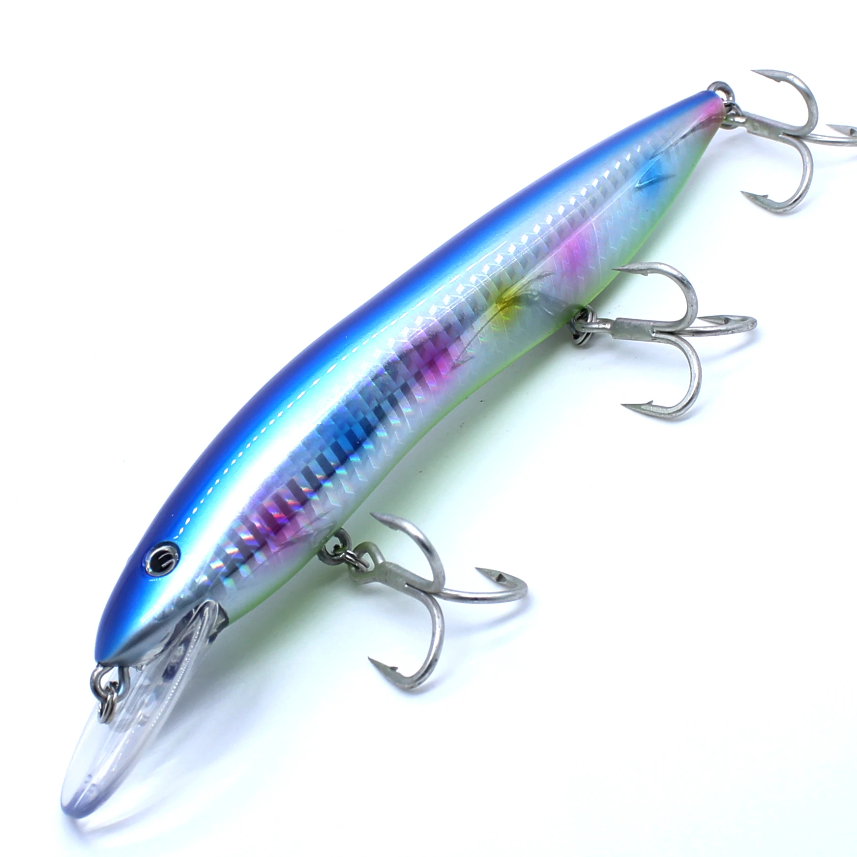 Aoclu-harter Köder für Tiefsee boote, schwimmende Elritze, Jerkbait-Rassel, Stein köder, 4x Drillinge, japanische Qualität, 150mm, 35g, 1 Stk – Detail 6