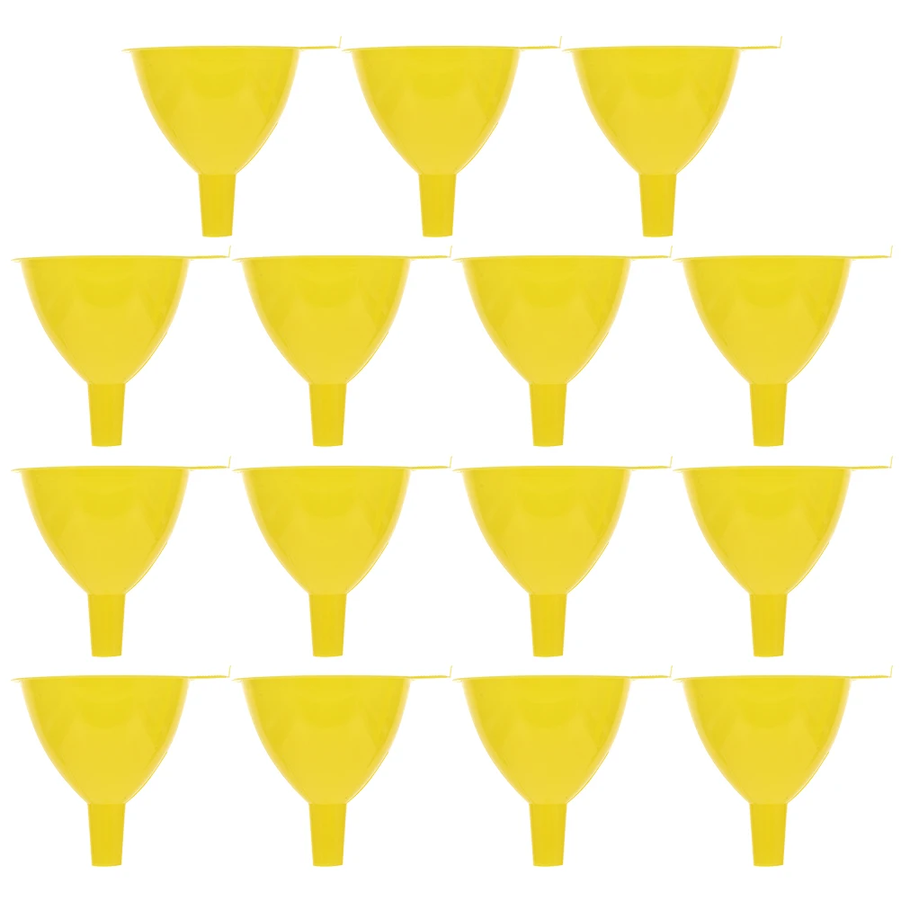 

15 Pcs Laboratory Funnel Plastic Lightweight Experiment Filling Filter Small Triangle Storage Liquid Transfer Kitchen