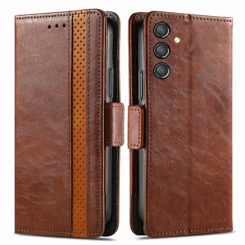 

Flip Spliced retro leather card Slot Wallet Cover For Samsung Galaxy A24 4G A54 A34 A04e A04s A04 5G RFID shockproof phone Case