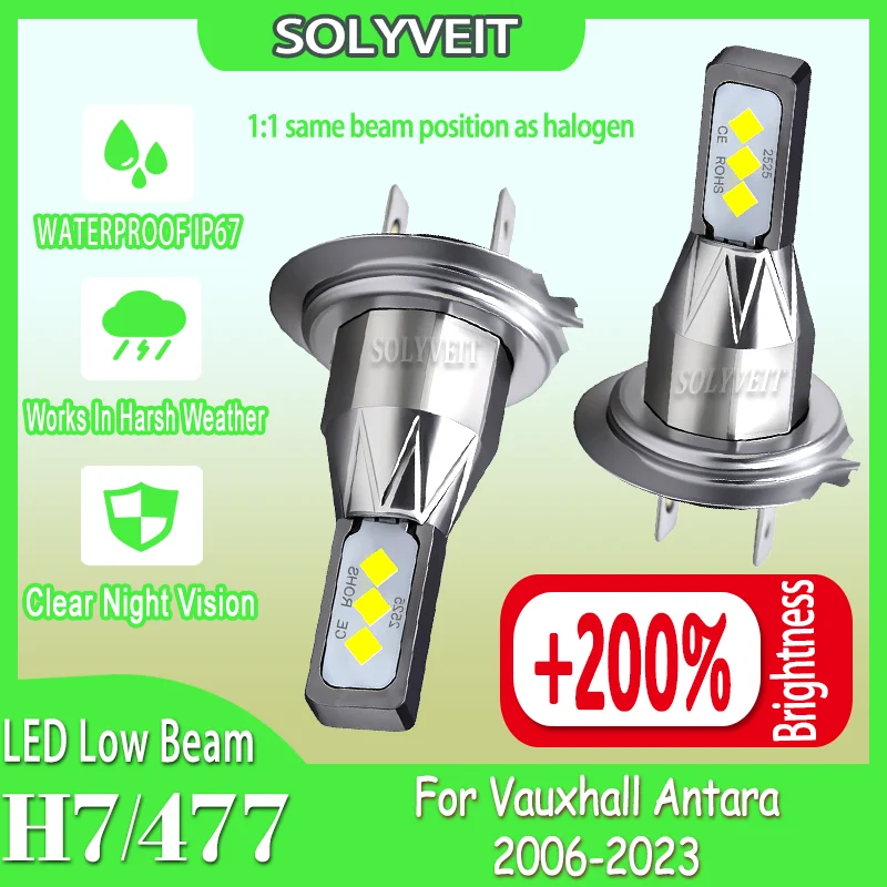 

Instant-On h7 477 Long-Life LED Low Beam Lights For Vauxhall Antara 2006 2007 2008 2009 2010 2011 2012 2013 2014 2015 2016-2023