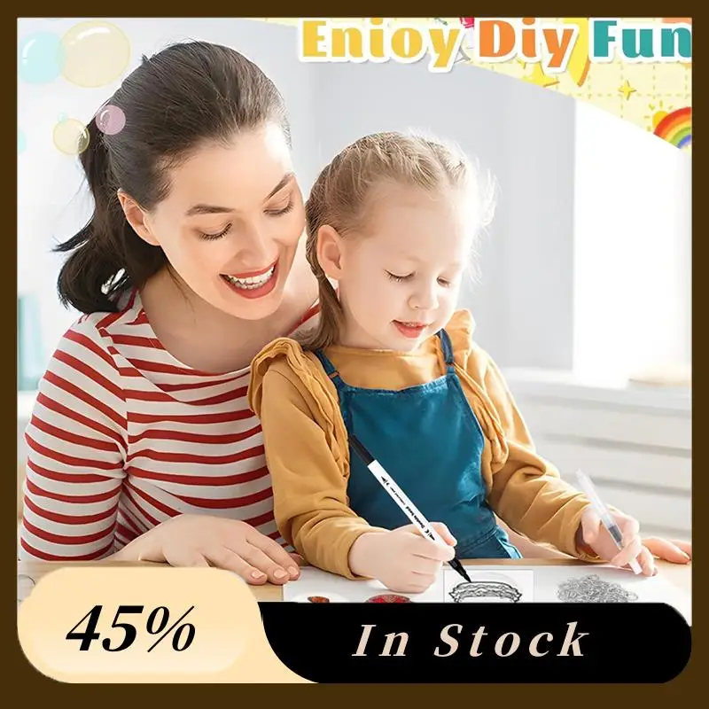 

A60Z Top Magic Foam Texture Painting Kit-40 Брелоков, 3 ручки с водяными кистями и пенопластовая текстурная бумага для рисования для поделок