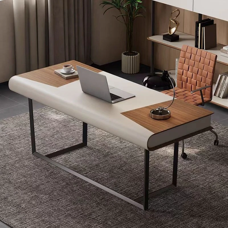 Simple solid wood rectangular office desk, workbench, home living room, reading and learning