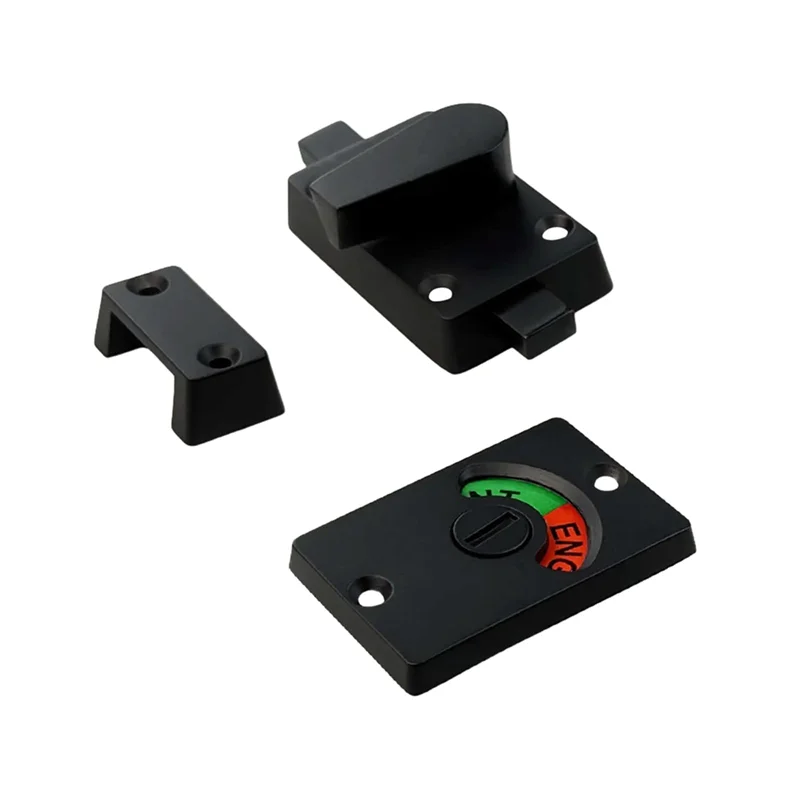 

MCGS-For WC Restroom Toilet Partition Zinc Alloy Bathroom Privacy Lock With Occupied/Vacant Indicator Sign