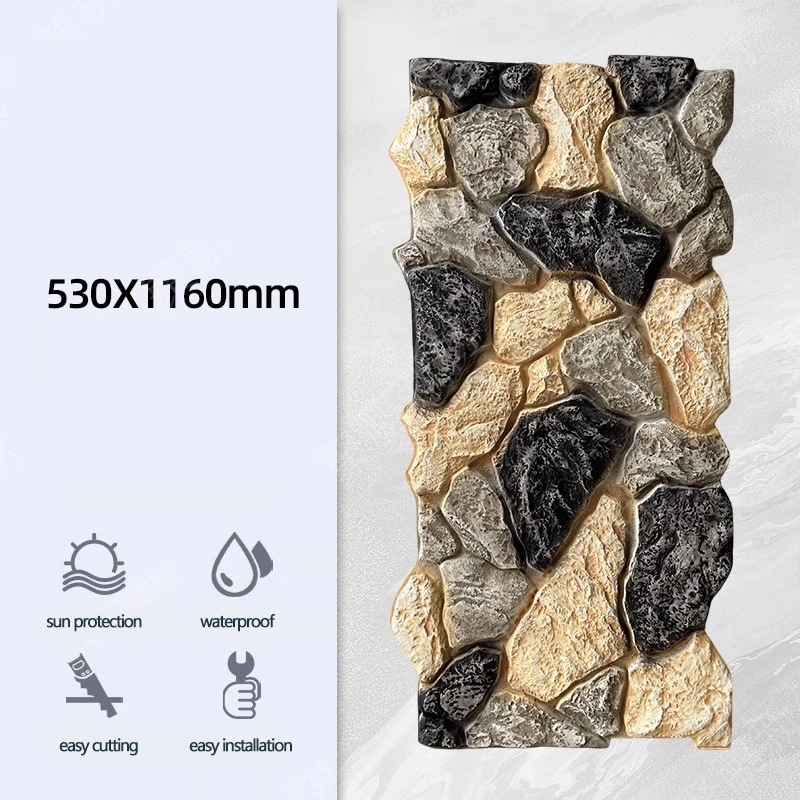 بو لوحة الحائط القلعة نموذج الديكور الداخلي الخارجي استخدام B1 معدل الحريق مواد البناء #6