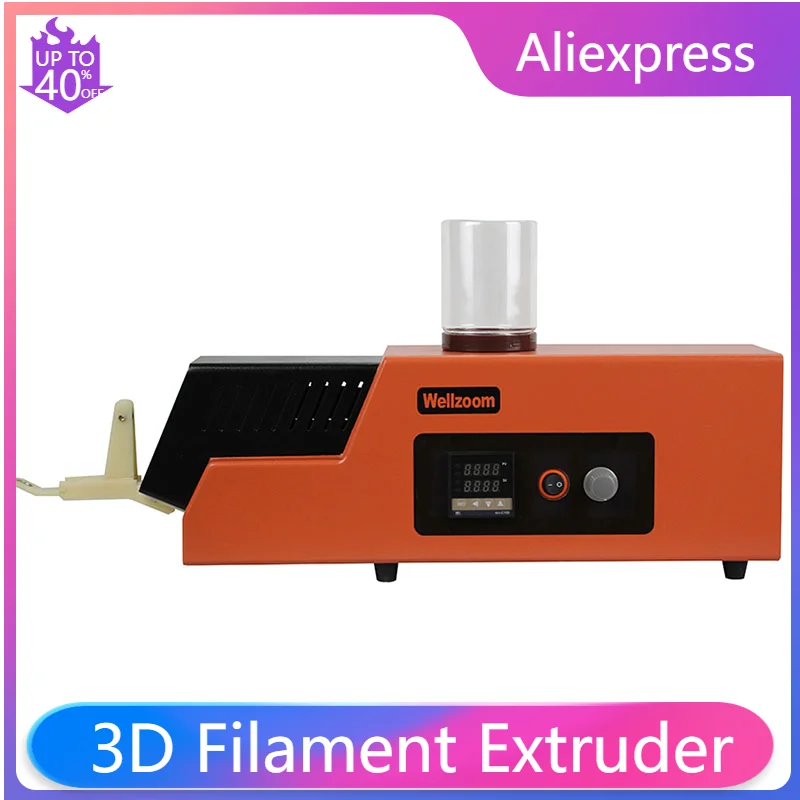 

3D Filament Extruder Machine 3D Filament Maker Desktop 3D Printing Consumables Extruder 1.75mm 3mm Speed Adjust+able REX-C100