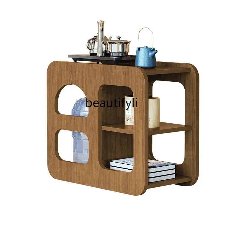 LXFCreative solid wood tea cabinet  table can hold buckets tea room  edge, small side cabinet next to tea tableSSS