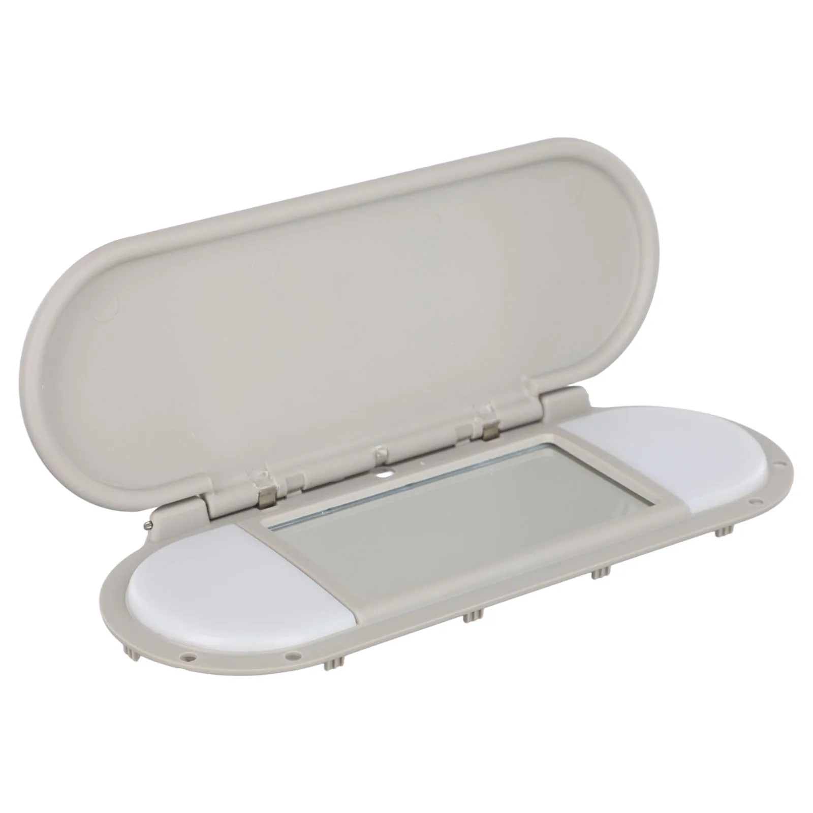 Gray Sun Visor Vanity Mirror Cover Designed for Mini For Cooper F55 F56 F60 (2015 2022) Quick Install and Composition