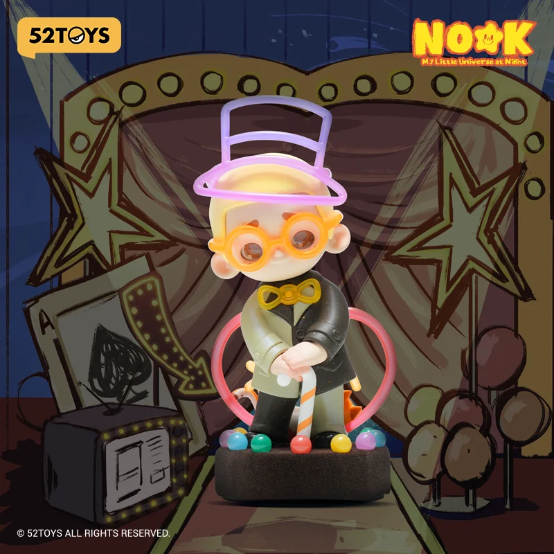 

52TOYS NOOK 150% ограниченного выпуска - неоновый художник, высота около 18 см