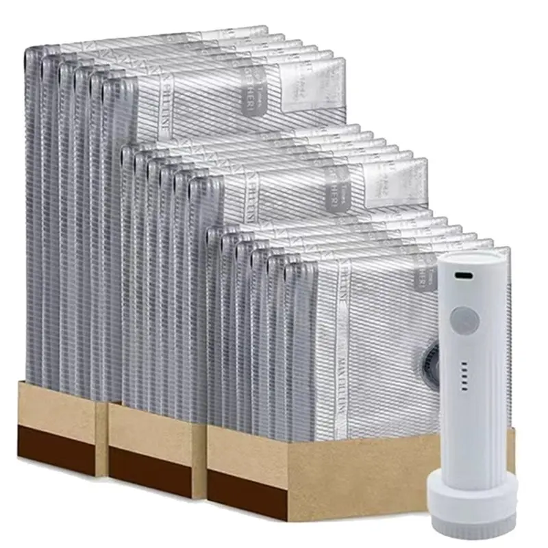 ABRT-12/15 Pcs Rechargeable Pump Vacuum Bags Travel Packing For Luggage And Suitcase Compression Space Saver For Clothe 12Pcs