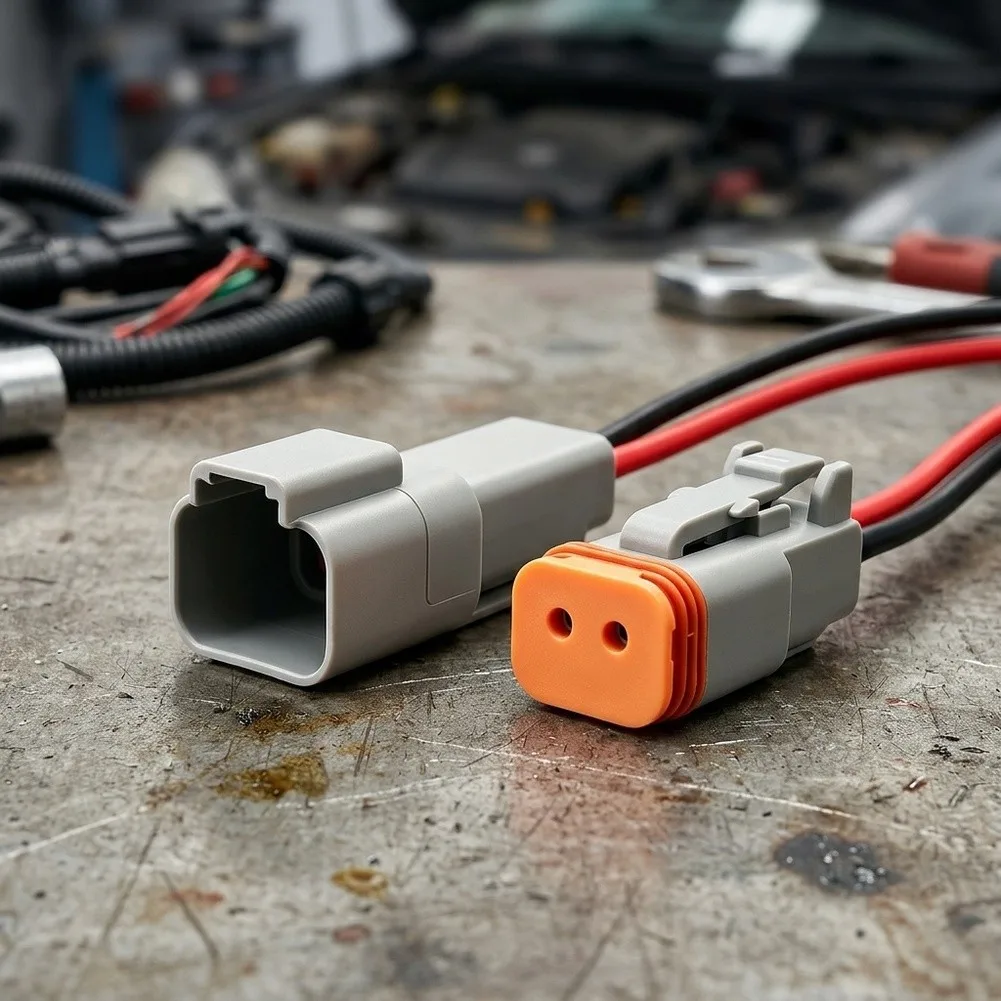 5 Pair Automotive For Dt Connectors Waterproof Male Female Cable Assemblies with 15cm Leads 125C IP65 10A 22V 1mm Wire Gauge