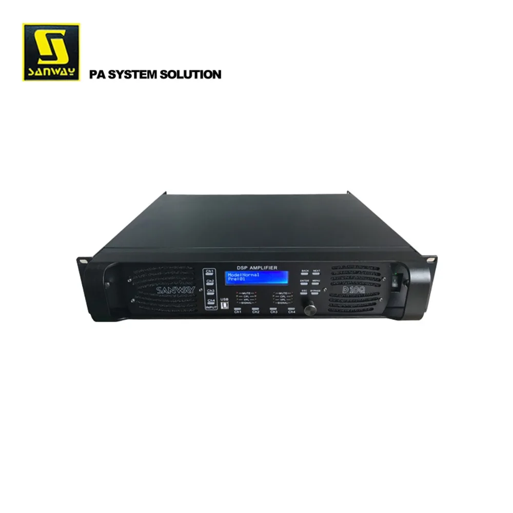 

Made in China 4 Channel Sound Audio Digital DSP Power Amplifier