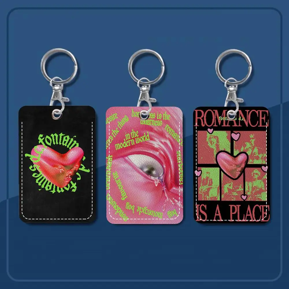 

Персонализированный держатель Band F-Fontaines DC Romance, подходящий для банковских карт, карт метро, автобусных карт, кошелька, чехла для карт, держателя для бейджей, брелока