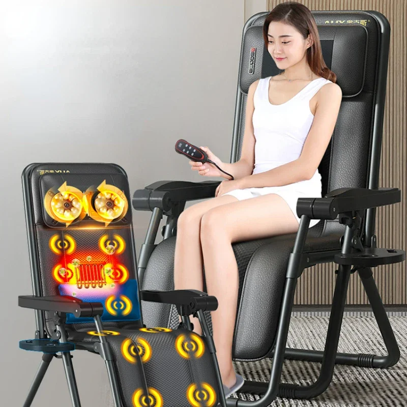 MultiFunctional Massage Recliner  Folding Chair with Music for Elderly Relaxation, Office Leisure Ergonomic Massage Lounger