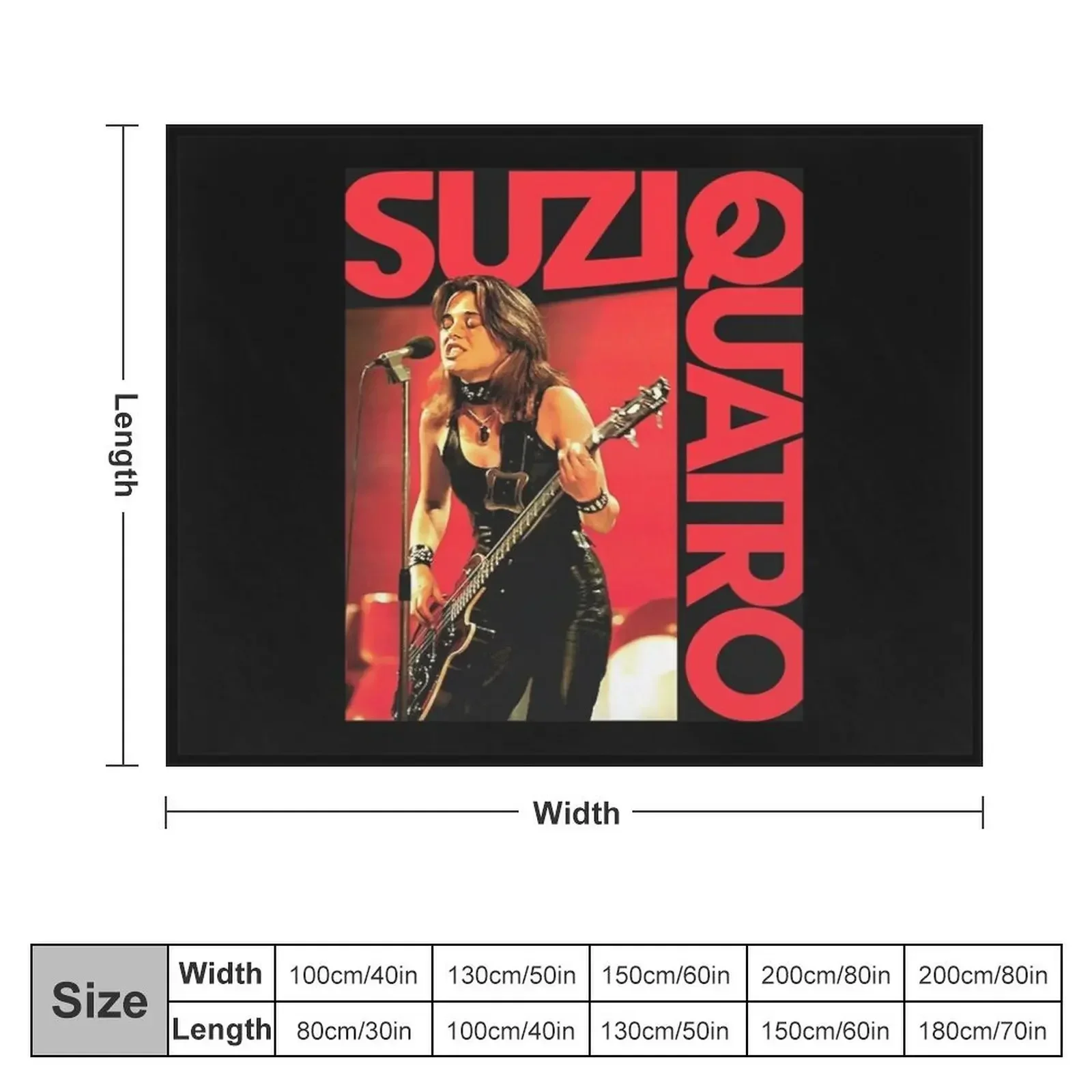 Suzi Quatro Throw Blanket Blankets For Bed Loose Extra Large Throw Hairy Blankets